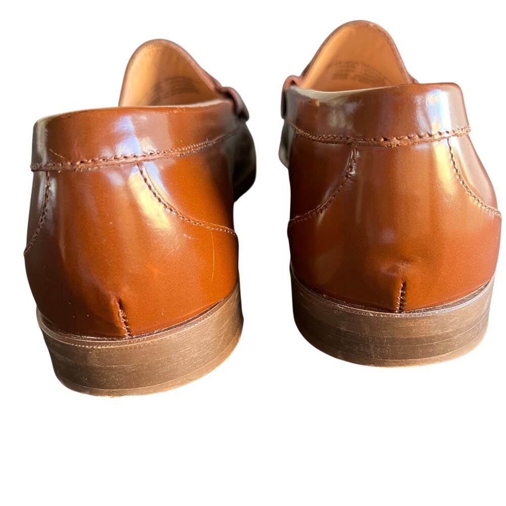 J.Crew Winona Penny Loafers Women’s 8 Spazzolato Leather Cognac Rich Caramel - Picture 4 of 6